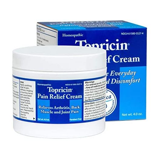 Topricin Pain Relief Cream (4 oz) Fast Acting Pain Relieving Rub