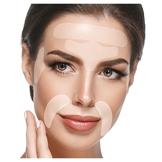 Face Wrinkle Patches, Skincare Pads to Smooth Eyes, Mouth, Forehead, Anti-Wrinkle Face Lift Tape
