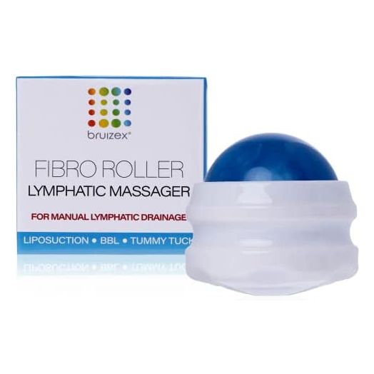 Lymphatic Drainage Massager: Fibro Roller for Fibrosis Massage and Treatment I for Post Surgery Recovery After 360 Lipo, Tummy Tuck, BBL I Works with lipofoam, Foam Pads, Faja I by Bruizex