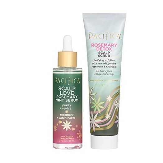 Pacifica Beauty Scalp Love Rosemary Mint Serum + Detox Scalp Scrub
