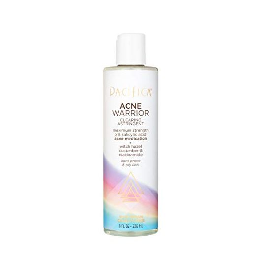 Pacifica Beauty, Acne Warrior Clearing Astringent, Salicylic Acid, Niacinamide, Witch Hazel, Cucumber, Face Toner, Oily/Acne Prone Skin, Paraben Free, Sulfate Free, Vegan & Cruelty-Free