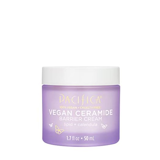 Pacifica Beauty, Vegan Ceramide Barrier Restore Cream, Daily Facial Repair Moisturizing Cream, Skincare, Moisturizer, Ecezma Association Approved, Safe for Sensitive Skin, Fragrance Free, Vegan