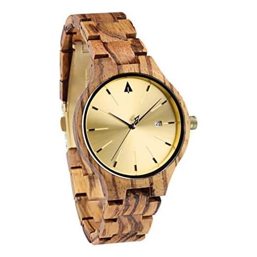 Treehut Women's Solstice Grey Wood Maple Wooden Watch Quartz Analog Japanese Movement Slim Watch