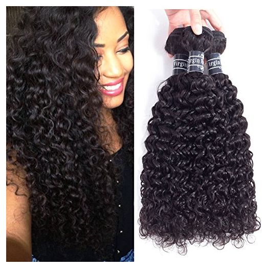 Amella Hair 8 A Brazilian Curly Hair Weave 3 Bundles