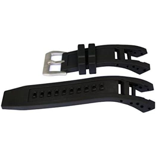 Vicdason for Invicta Subaqua Noma IV Watch Bands Replacement Strap with Bukcle - Black Rubber Silicone Invicta Watch Strap