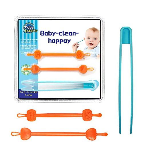 3 Pack Baby Nasal Booger and Ear Cleaner, Nose Cleaning Tweezers, Safe Baby Booger Remover,Nose Cleaner for Baby Gadget for Infants and Toddlers, Earwax & Snot Removal Baby Must Have Items