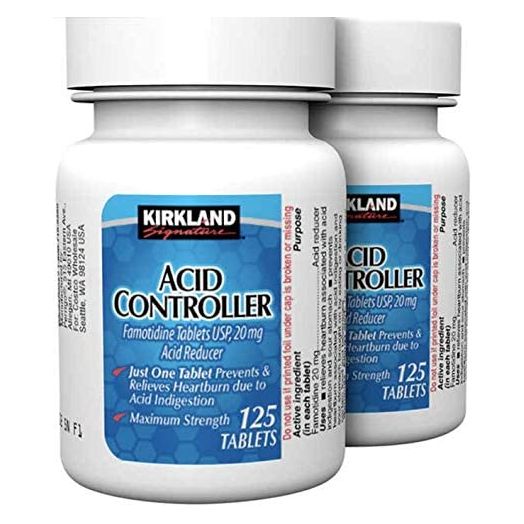 Kirkland Signature Acid Controller 20mg, 250 Count Tablets (2 Pack of 125 ct each)