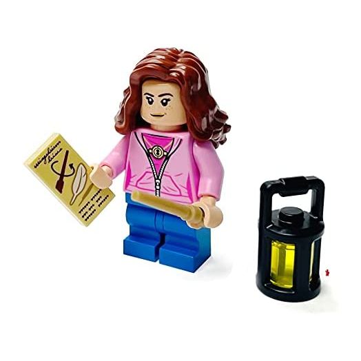 LEGO Harry Potter Minifigure - Hermione Granger in Pink Jacket (with Wand and Lamp) 75947