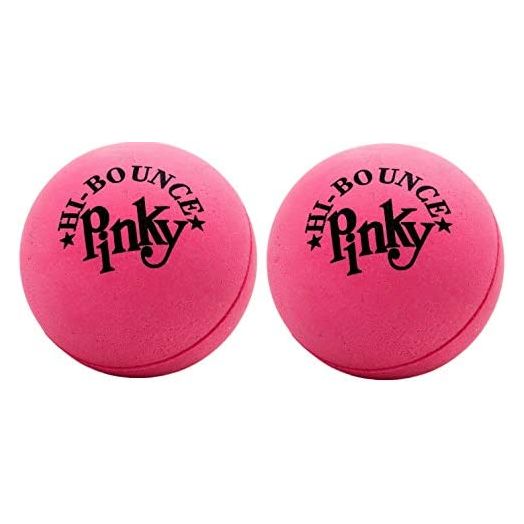 JA-RU Pinky Ball (2 Packs) 2.6" Hi Solid Super Bounce Large Pink Rubber Balls for Play or Trigger Point Massage Therapy. Party Favor Stocking Stuffer. #976-2