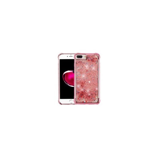 MUNDAZE Rose Gold Motion Glitter Chrome Case For Apple iPhone 7 Plus Phone