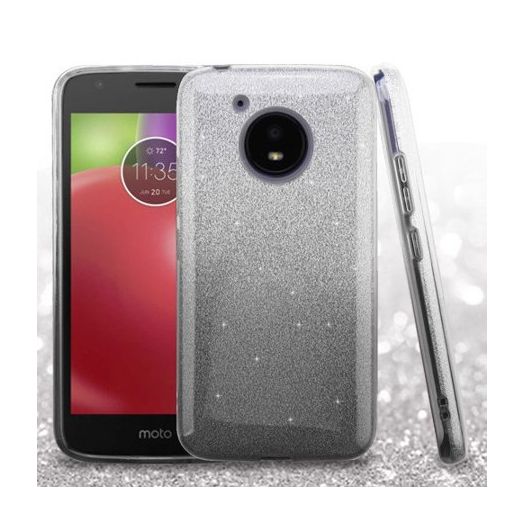 Black Glitter Dazzle Case For Motorola Moto E4 Phone
