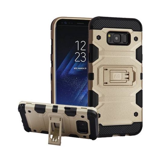 MUNDAZE Gold Defense Double Layered Case For Samsung Galaxy S8 PLUS Phone