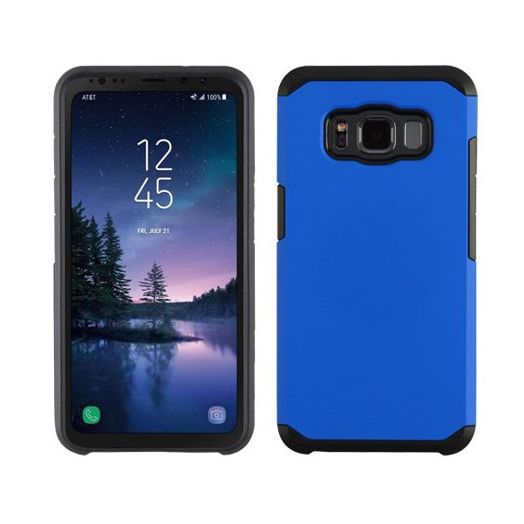 Blue Slim Double Layered Case For Samsung Galaxy S8 ACTIVE Phone