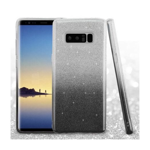 Black Glitter Dazzle Case For Samsung Galaxy Note 8 Phone