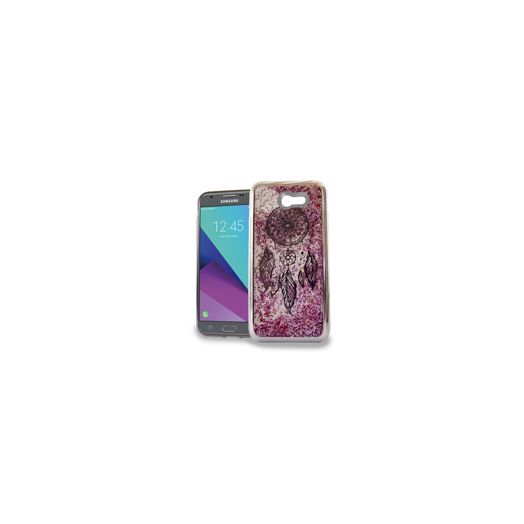 Dreamcatcher Pink Motion Glitter Chrome Case For Samsung Galaxy J7 Perx / J7 Prime / Halo / Sky Pro / J7 (2017) Phone