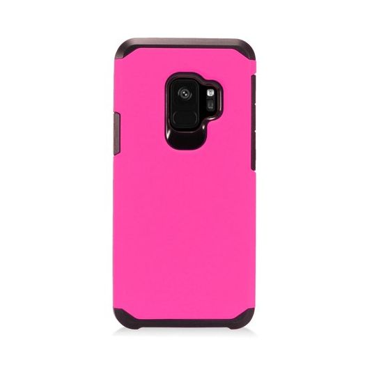 MUNDAZE Hot Pink Slim Double Layered Case For Samsung Galaxy S9 Phone