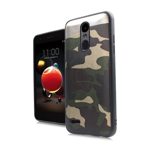 MUNDAZE Green Camo Magnetic Ready Case For LG K8+ / K8 (2018) Phone
