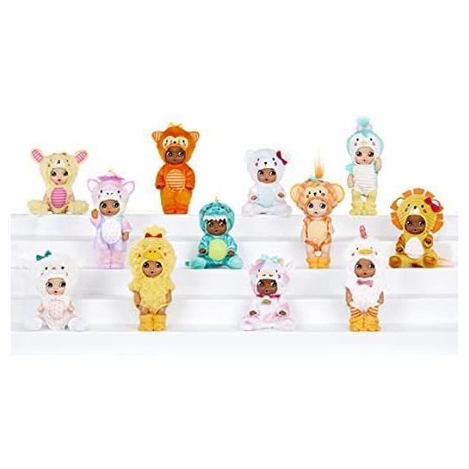 Baby Born Surprise Animal Babies Series 5/ Unwrap Surprises; Collectible Baby Dolls W/Soft Swaddle and Bunny Pouch;Dinosaur, Unicorn, Lion, Penguin, Cow. Gift K Ages 3+, Multicolor