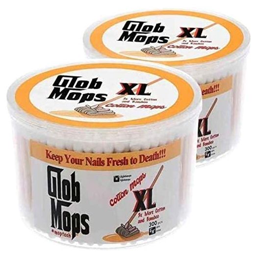 Glob Mops XL Cotton Swabs 2.0, Extra Absorbent Bamboo Cotton Swabs (2 Pack)