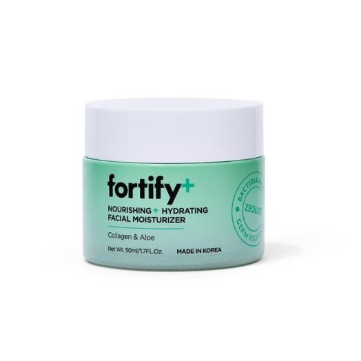 Fortify Natural Bacteria-Fighting Skincare Nourishing + Hydrating Facial Moisturizing Day Cream, 1.7 fl oz