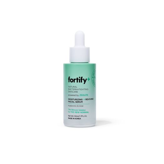 Fortify + Natural Germ-Fighting Skincare - Facial Serum W/ Hyaluronic Acid & Aloe - Moisturizing + Protecting - 1.7 FL OZ