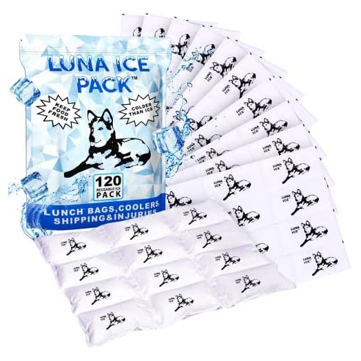 Luna Ice 120 Pack -Dry Ice-Dry ice for Shipping Frozen Food-Bulk Ice Packs-Hielo Seco-Small Dry Ice Packs-Dry Ice Packs-Dry Ice Packs for Shipping-Dry Ice Packs for Shipping Food-Shipping Ice Packs