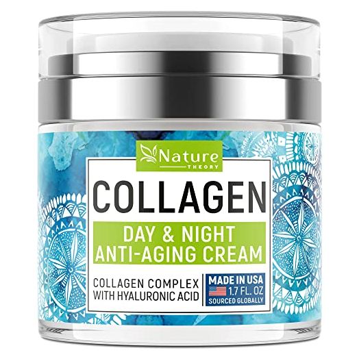 Collagen Cream - Anti Aging Face Moisturizer - Day & Night - Made in USA - Natural Formula with Hyaluronic Acid & Vitamin C - Cleanse, Moisturize, and Protect Your Skin