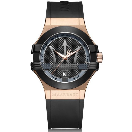 Maserati Men's R8851108002 Potenza Analog Display Analog Quartz Black Watch