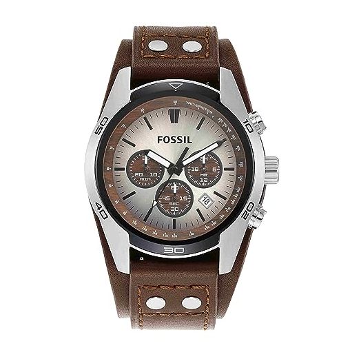 Fossil Coachman Men's Watch with Genuine Leather Bracelet Cuff