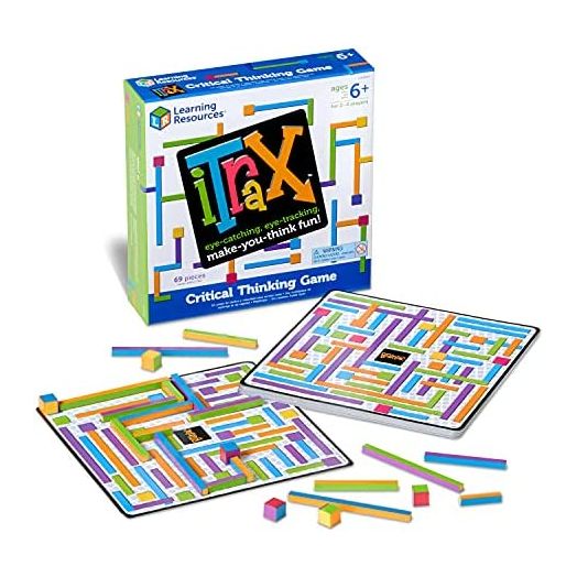 Learning Resources iTrax Critical Thinking Game - 69 Pieces, Ages 6+ Brainteaser Games for Kids, Develops Critical Thinking Skills, Board Games