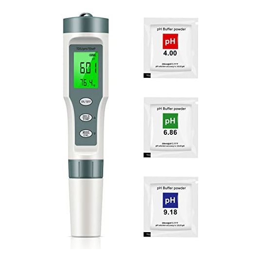 Digital pH Meter with ATC pH Tester, 3 in 1 pH TDS Temp 0.01 Resolution High Accuracy Pen Type Tester