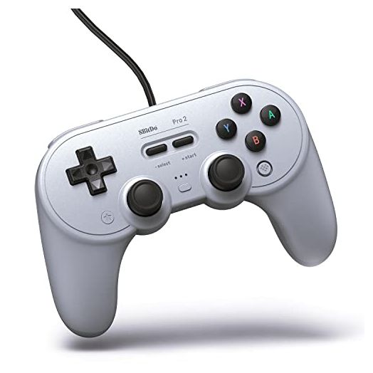 8BitDo Pro 2 Wired Controller for Switch, Windows, Android and Raspberry Pi(Gray Edition)
