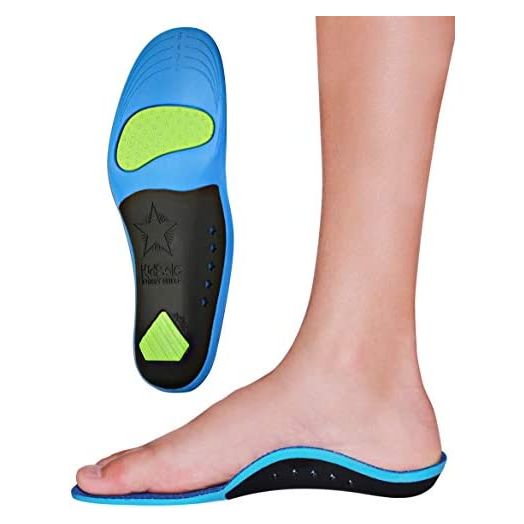 Children's Memory Foam Starry Shield Arch Support Insole for Comfort, Cushion & Arch Support by KidSole ((24 cm) Kids Size 2-6)