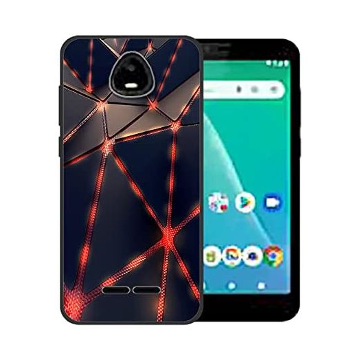 Case Compatible for SCHOK Volt SV55 Phone Case SCHOK Volt SV55216 Soft Silicone Phone Cover (Black Triangle)