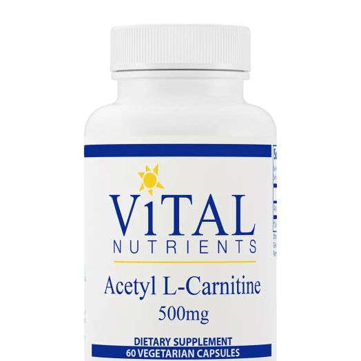 Vital Nutrients Acetyl L-Carnitine 500 mg - 60 Vegetarian Capsules