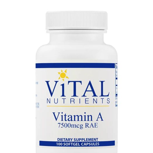 Vital Nutrients Vitamin A 7.5 mg - 100 Softgel Capsules