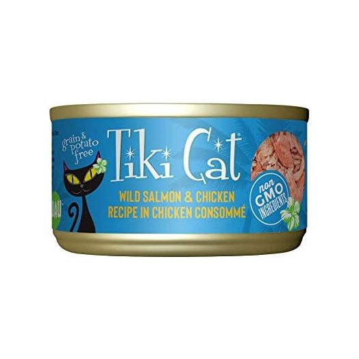 Tiki Cat Luau Wet Food with Poultry or Fish in Consomme for Adult Cats & Kittens, Grain and Potato Free