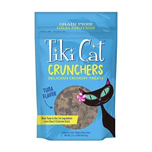 Tiki Cat Crunchers Meat-First Treats for Cats (6-Pack of 2oz. Pouches)