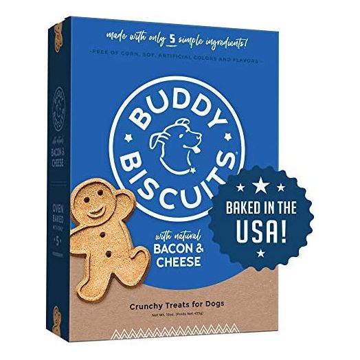 Buddy Biscuits Oven-Baked, Healthy Whole-Grain, Crunchy Treats for Dogs, 16oz