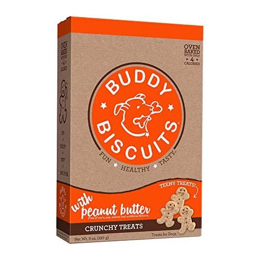 Buddy Biscuits Oven Baked Teeny Dog Treats - Whole Grain Treats for Small or Toy Breed Dogs