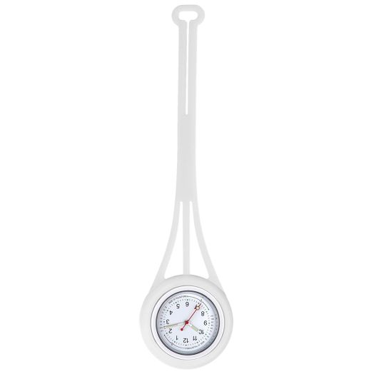 1PC Nurse Watch Pulsometer Scale 20 Beats Luminous Hands Secondhand Stethoscope Lapel Fob Pocket Clip On Watches for Doctor Nurse Easy to Read Silicone Cover for Women and Men