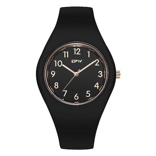 Avaner Silicone Band Wrist Watches Analog Quartz Sports Wide Strap Wristwatches
