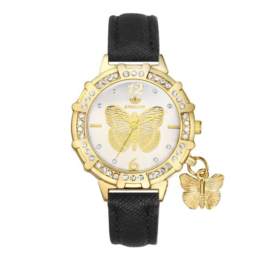 Avaner Women's Wrist Watches, Bohemia Colorful Ladies Watches, Shiny Butterfly Leather Watches