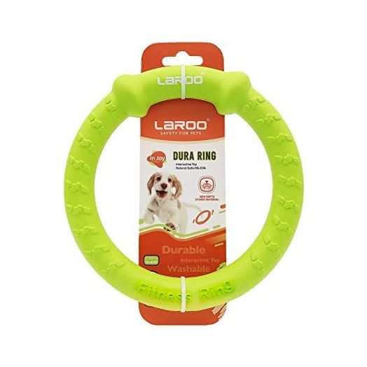LaRoo Dog Toys for Aggressive Chewers,Floatable Dog Flying Disc,3 Sizes Dog Tug Toy,Interactive Dog Toys