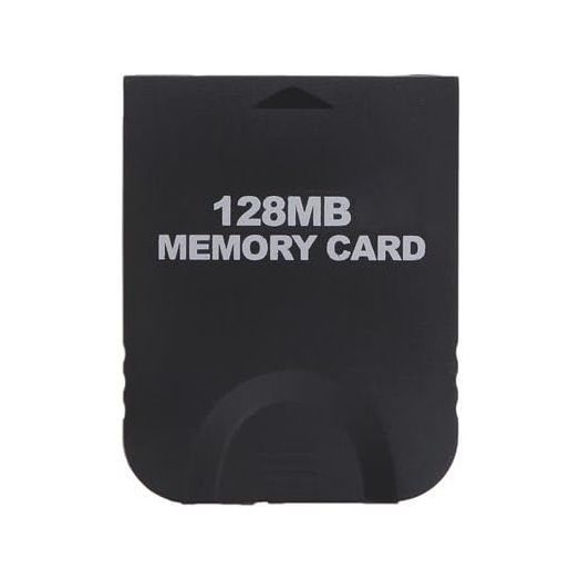 Gamilys 128MB Black Memory Card Compatible for Wii Gamecube