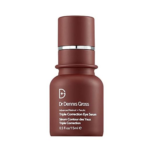 Dr. Dennis Gross Advanced Retinol + Ferulic Triple Correction Eye Serum: Firm Skin, Boost Hydration, Reduce Look of Wrinkles & Crepiness, 0.5 oz