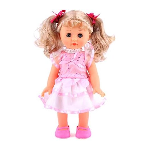 Belinda Fashion Walking Doll 12" Interactive Vinyl Baby Sonic Control Toy Singing Talking Girl Sweet Princess with Blinking Eyes