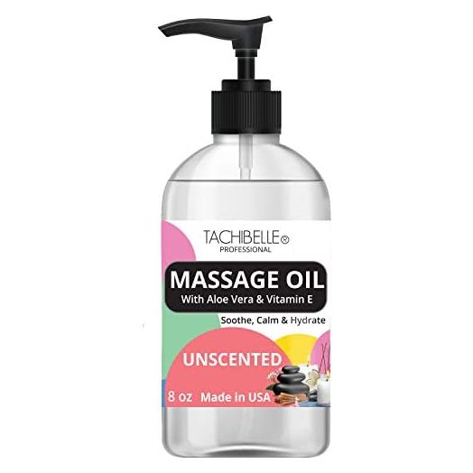 Tachibelle Professional Massage Oil for Soothing and Relieve Body, 8 fl. oz (Unscented)