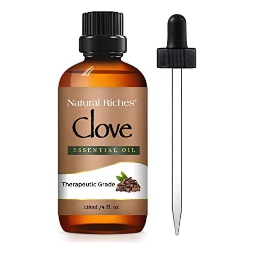 Natural Riches Pure Clove Essential Oil 4 Fl Oz, Therapeutic Grade