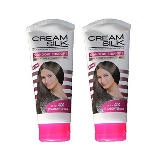 Lot of 2 Cream Silk Conditioner Standout Straight for Straighter Hair Creamsilk 180ml
